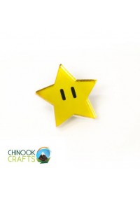 Épinglette / Pin Super Mario Par Chinook Crafts - Étoile